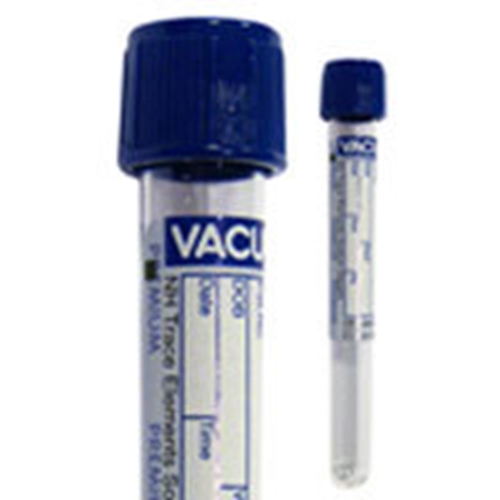 Vakuumrör VACUETTE pappersetikett – 7/6ml Na-Hep spårmet mörkblå – 50 st