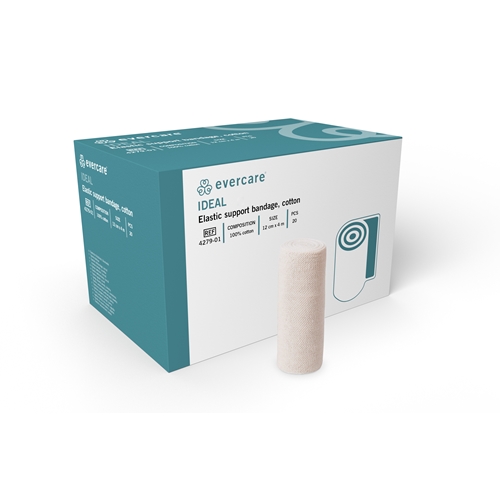 Stödbinda evercare Ideal – 12cmx4m bomull steril – 20 st