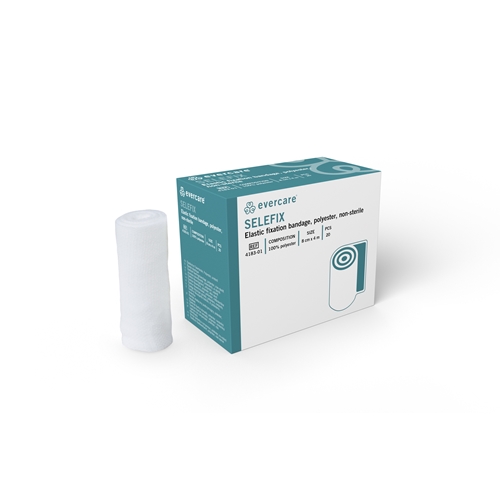 Fixeringsbinda evercare Selefix – 8cmx4m 100% polyester – 20 st
