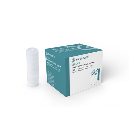 Fixeringsbinda evercare Selefix – 12cmx4m 100% polyester steril – 25 st
