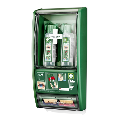 Ögonduschstation Cederroth – 500mlx2 + plåster