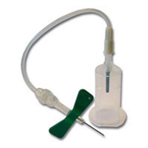 Venprovset VACUETTE Safety – 0,8x19mm 10cm grön m hållare – 24 st