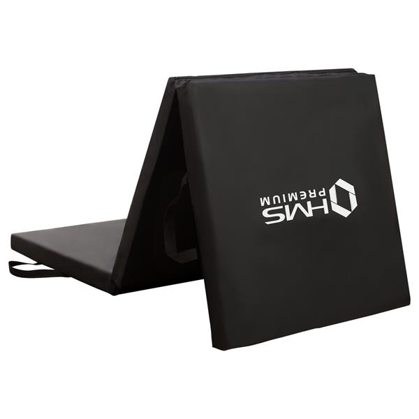 Hopfällbar träningsmadrass – MGS02 – 180×60 cm – Svart