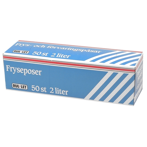 Plastpåse frys LD halvtransparent – 2L 200x350mm 20my i dispenser – 50 st
