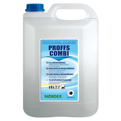 Rengöringsmedel kombimaskin Proffs Combi – 5L pH=10,2/9,8 Bra Miljöval – 3 st