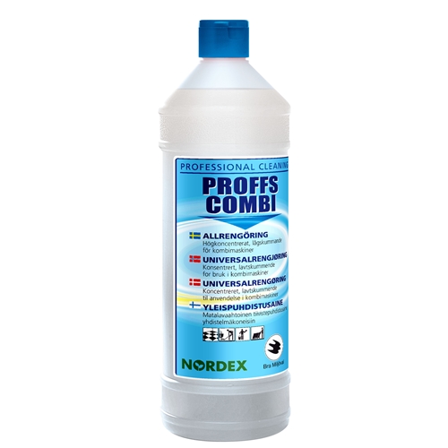 Rengöringsmedel kombimaskin Proffs Combi – 1L pH=10,2 Bra Miljöval