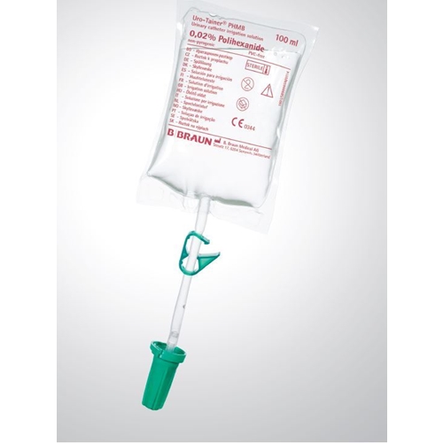 Sköljsystem för urinkateter – 100ml Uro-tainer Polihexanid – 10 st