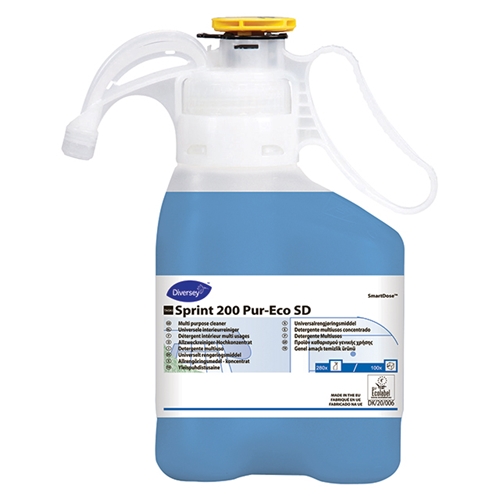 Allrengöringsmedel Sprint 200 PurEco – 1,4L parf pH=7 Ecolabel SD