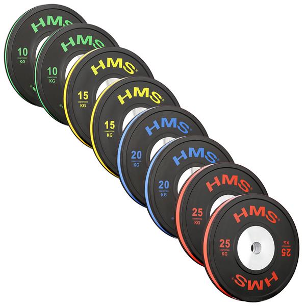 Set med viktskivor – BTBR – BUMPER SET – (10 kg, 15 kg, 20 kg, 25 kg)