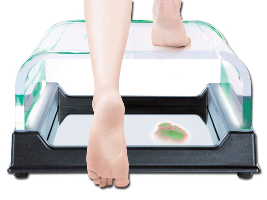 Podoskop / Spegellåda (LED) – Max 135 kg