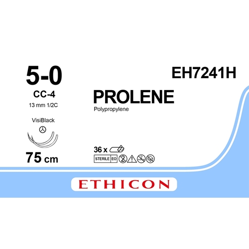 Sutur Prolene 5-0 EH7241H – 75cm blå nål CC-4 – 36 st