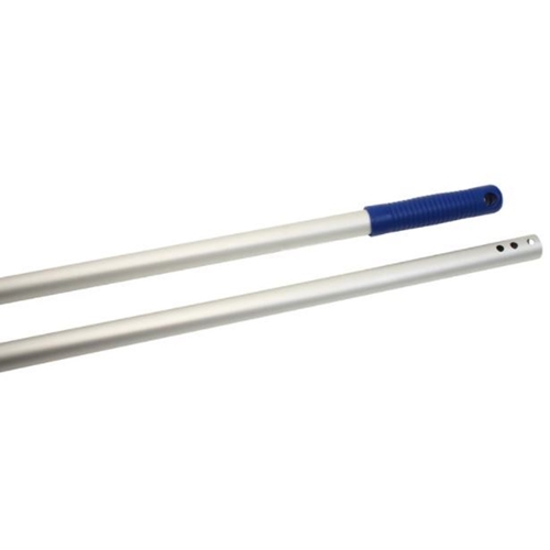 Skaft fast med skruvhål – 150cm blå/aluminium