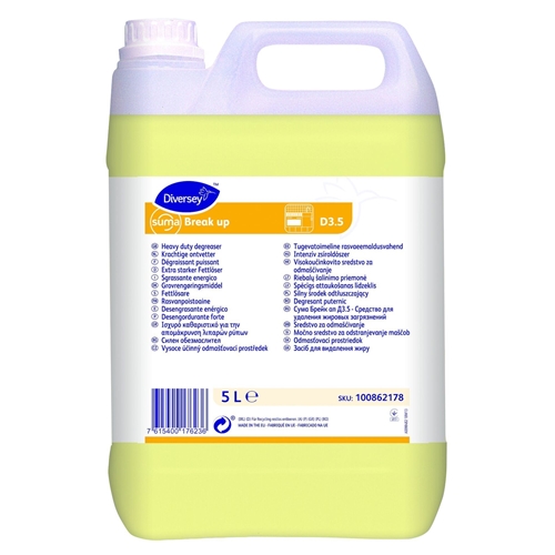 Rengöringsmedel grovrent kök Suma Break Up – 5L D3,5 W1605