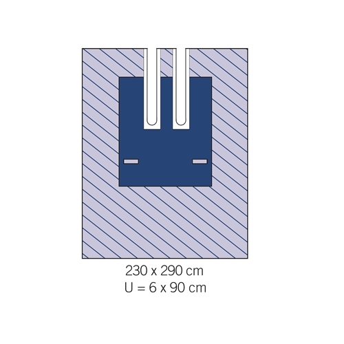 OP lakan slits evercare – 230x290cm slits 6x90cm – 6 st