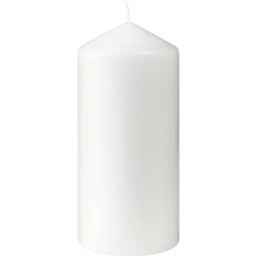 Blockljus Paraffin Duni – 130x60mm 40tim vit – 12 st