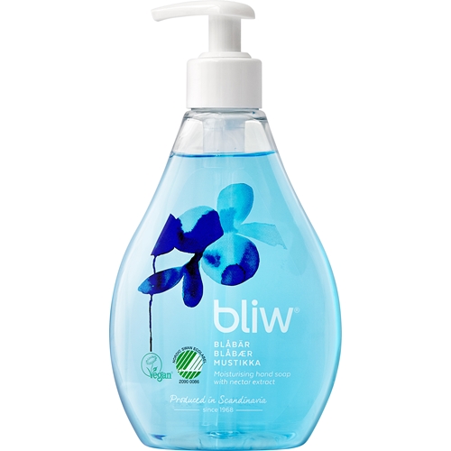 Flytande tvål Bliw – 300ml m pump blåbär – 8 st