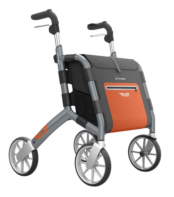 TrustCare – Let’s Shop – Rollator med stor lagringskapacitet