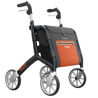 TrustCare – Let’s Shop – Rollator med stor lagringskapacitet – Svart