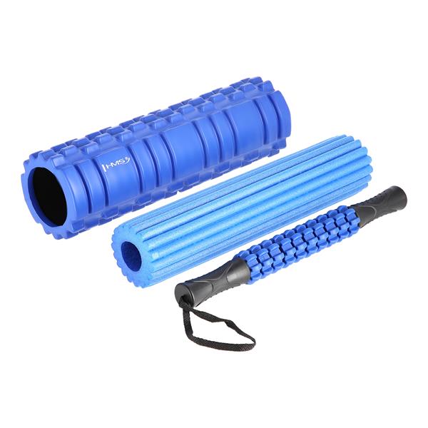 Foam roller – FS118 – 3 i 1 – Blå