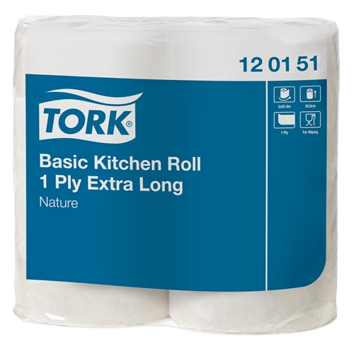 Hushållspapper 1-L – Tork Basic 97,4m 0,444kg – 2 st
