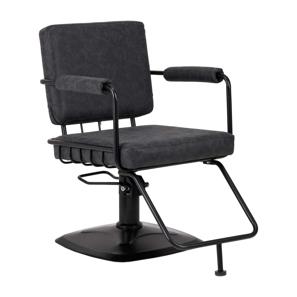 Gabbiano Katania Loft Old Leather frisörstol svart
