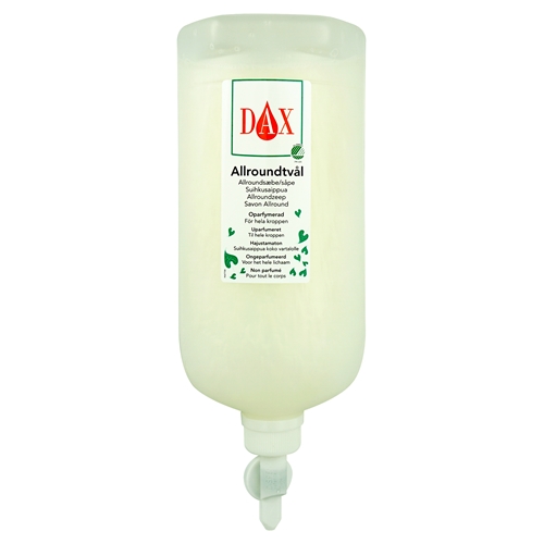 Flytande tvål Dax allround – 1000ml dispensopac oparfymerad – 10 st
