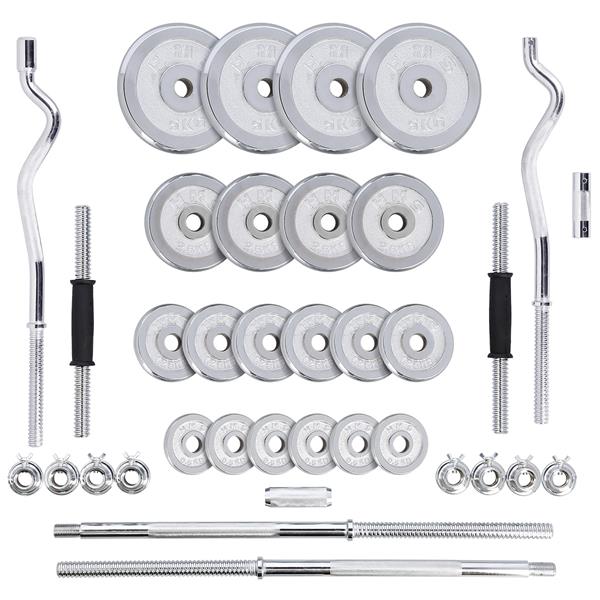 Skivstång- och hantelset – STC55 – 55 kg