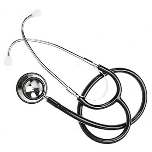 Stetoskop vändbart Dual-Head Adult – vuxen, membran Ø44mm, svart