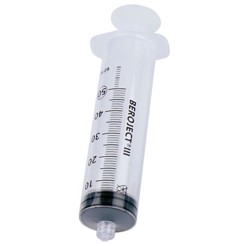 Spruta luerlock 3komp Beroject – 50/60ml grad 1ml centrerad – 25 st