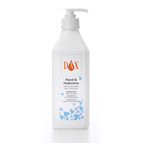 Hand & Hudkräm Dax – 600ml m pump m solrosolja opar
