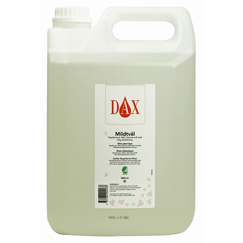 Flytande tvål Dax mild – 5000ml dunk oparfymerad