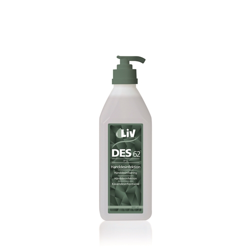 Handdesinfektion Liv IPA 62% – 600ml m pump