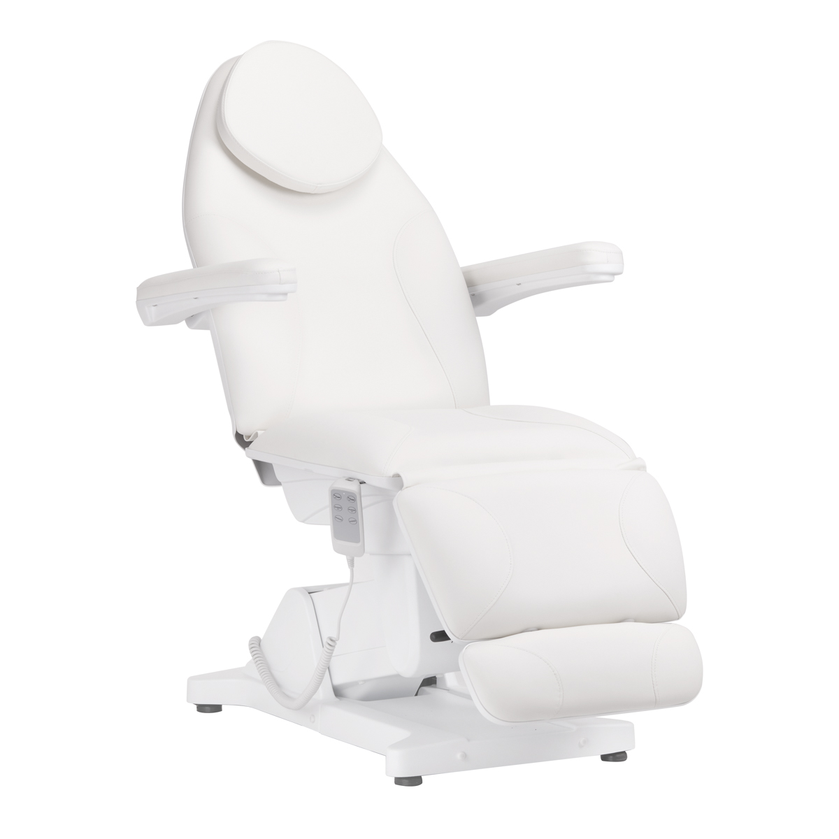 Behandlingsstol med 3 motorer – SILLON BASIC – Vit