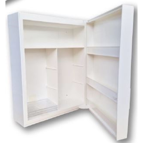 Första hjälpen skåp Akla – 35x45x15cm vit plast tomt
