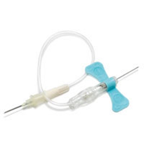Venprovset BD Push Button – 0,6x19mm 30,5cm ljusblå m luer – 50 st