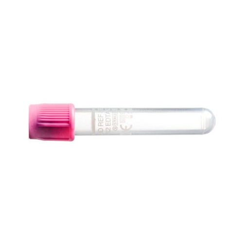 Vakuumrör BD Vacutainer transparent etikett – 5/4ml K2EDTA lila – 100 st