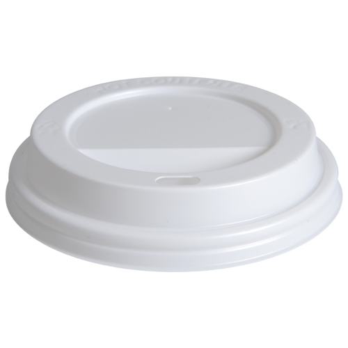 Lock till kaffebägare – Dricklock m hål PP vit 36/48cl – 100 st