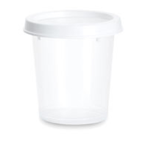Burk i plast med snäpplock ej CE – 50ml D40xH48mm PP PELD