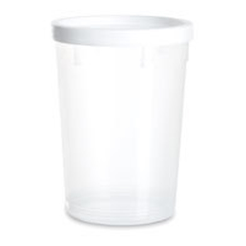Burk i plast utan snäpplock ej CE – 250ml D65xH95mm PP