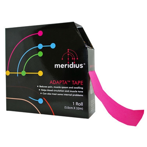 Stödtejp Meridius – 5cmx32m Kinesiotape rosa