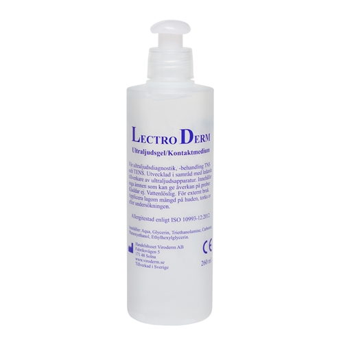 Ultraljudsgel LectroDerm 1 LD1 – 260ml ofärgad