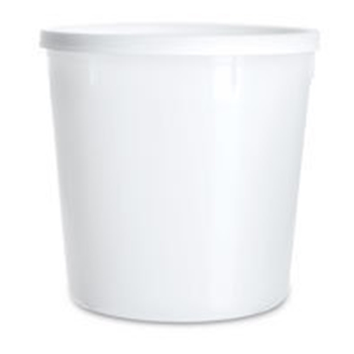 Burk i plast med snäpplock ej CE – 1500ml D132xH141mm PP PELD
