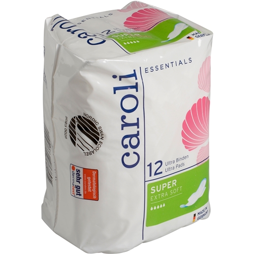 Sanitetsbinda – Ultra Super Plus med vingar – 12 st