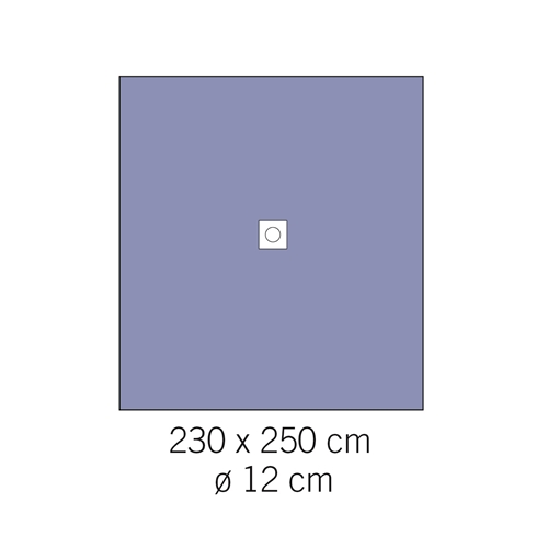 Hållakan häftande evercare – 230x250cm hål 12cm – 28 st