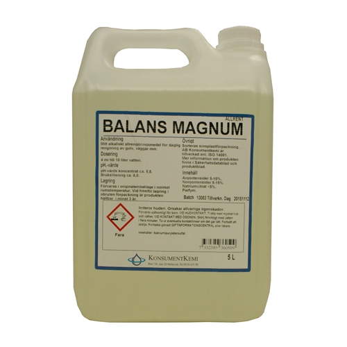 Allrengöringsmedel Balans Magnum – 5L parf pH=8,5 Bra Miljöval