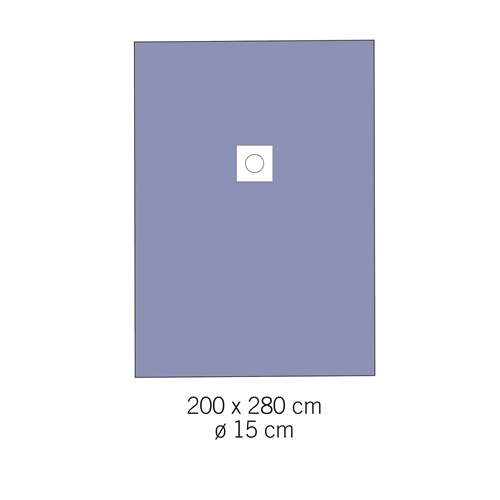 Hållakan häftande evercare – 200x280cm hål 15cm – 7 st