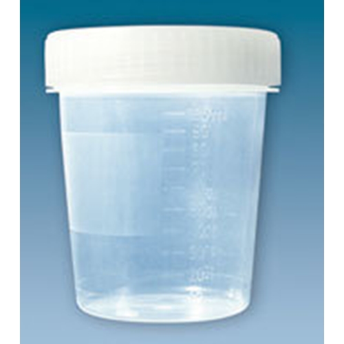 Burk plast med skruvlock – 100ml PP transparent – 5 st