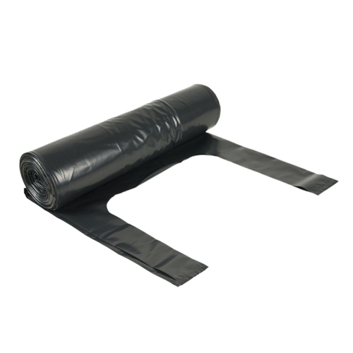 Sopsäck LD plast m knythandtag – 125L 750x1150mm 50my svart – 8 st