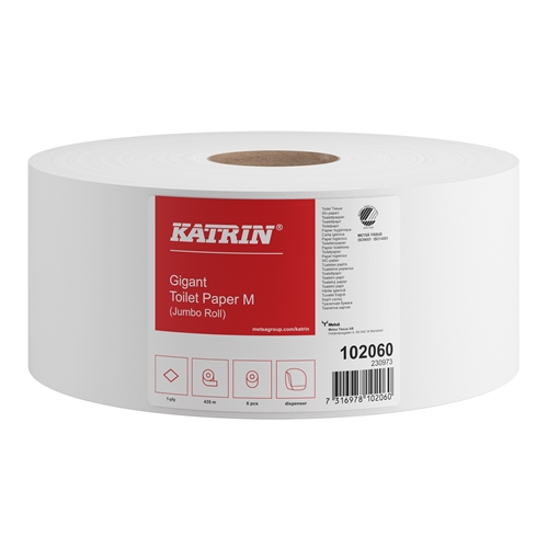 Toalettpapper 1-L Gigant – Katrin Basic 435m 1,047kg – 6 st
