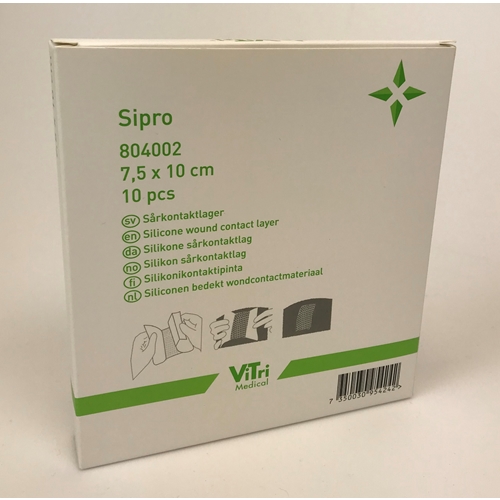 Silikonkompress Sipro – 10x12cm – 10 st